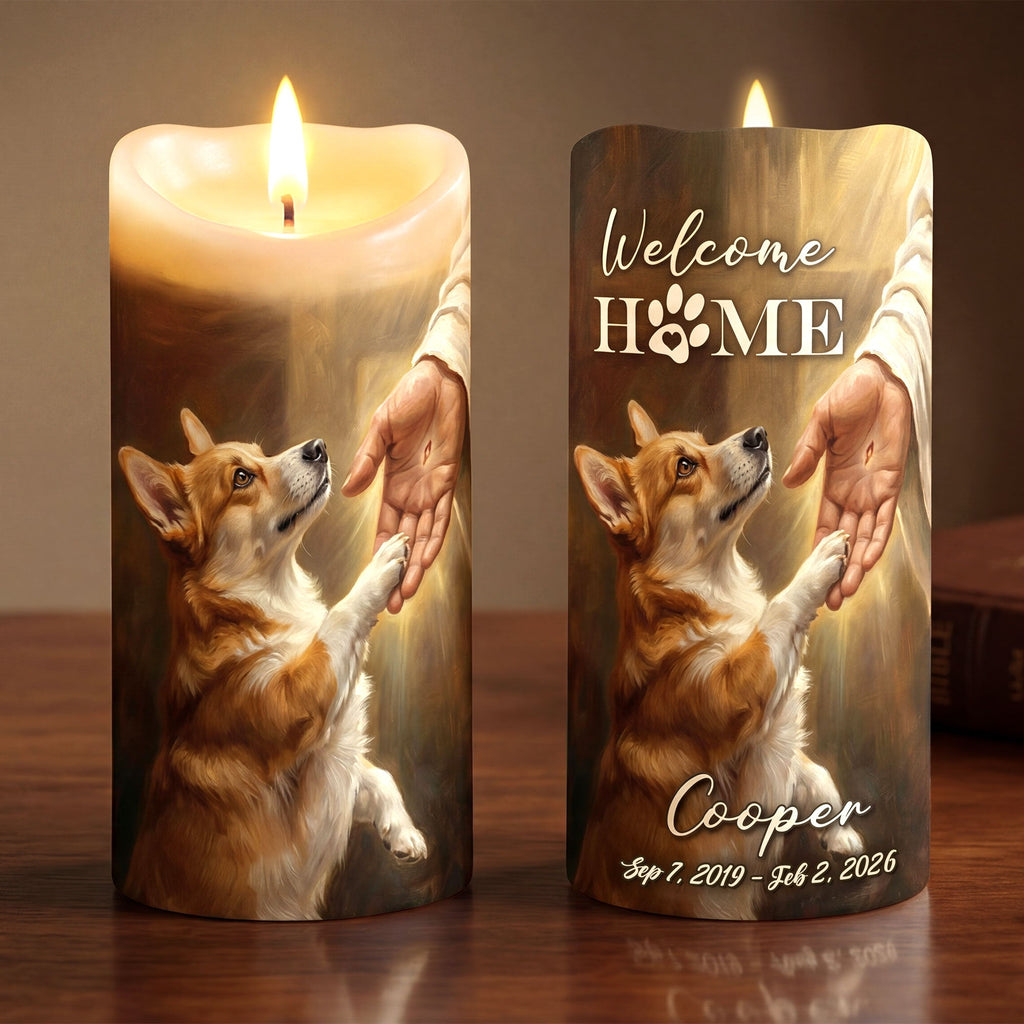 Heaven Dog LED Candle - Custom Photo Gifts For Dog Lovers 03qhti270326