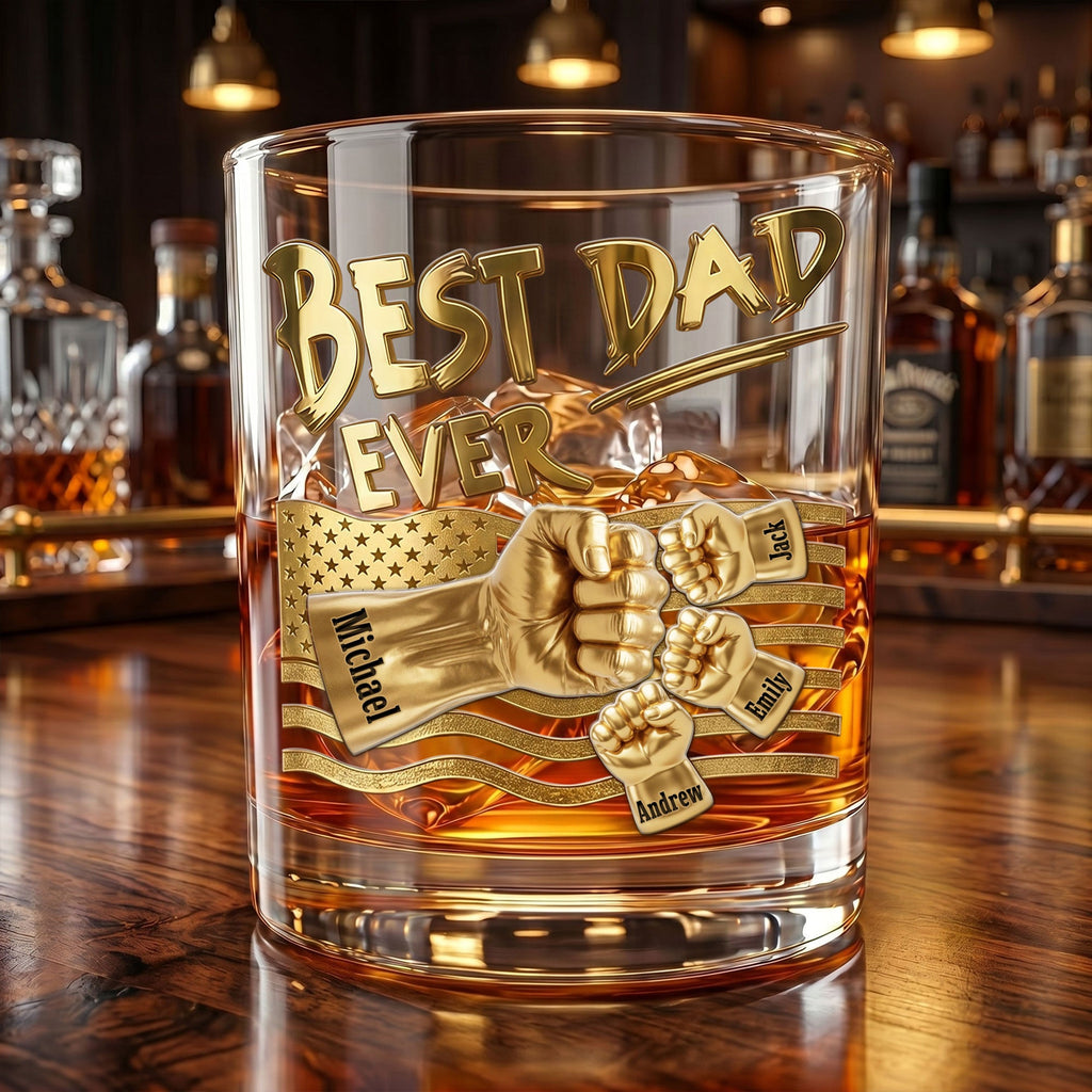 Power Fist Drinking Glass - Personalized Gifts For Dads 051ohti220526