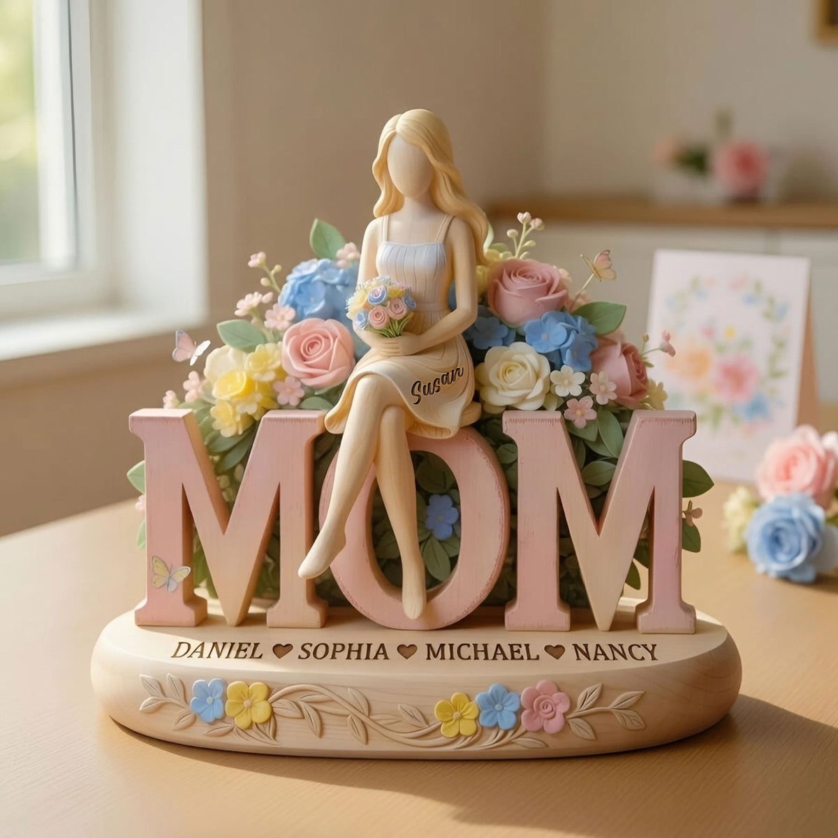 Blossom of Love Acrylic Plaque - Personalized Gifts For Moms 02pgti060426