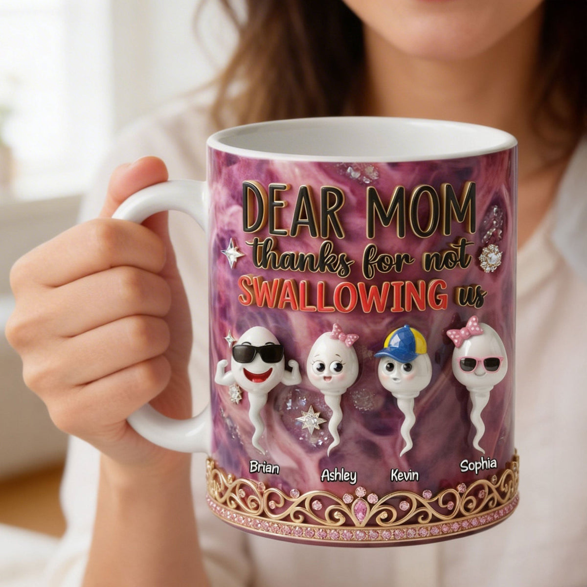 Funny Sperm Kids Coffee Mug - Personalized Gifts For Moms 01ohti100426