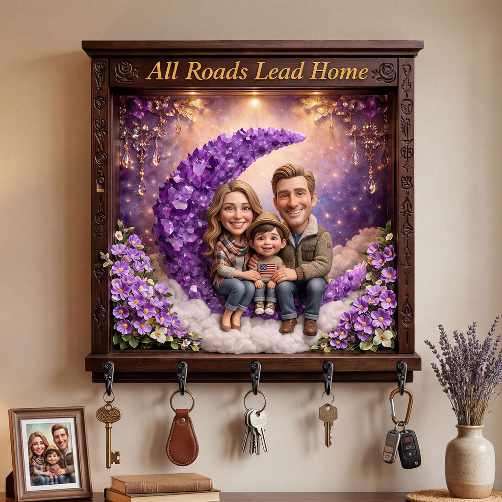 Custom Photo Acrylic Key Hanger - Gifts For Family 05tyti300326