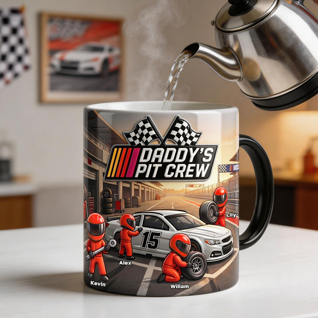 Dad’s Fast Lane Crew Magic Coffee Mug - Personalized Gifts For Dads 02NATI080526