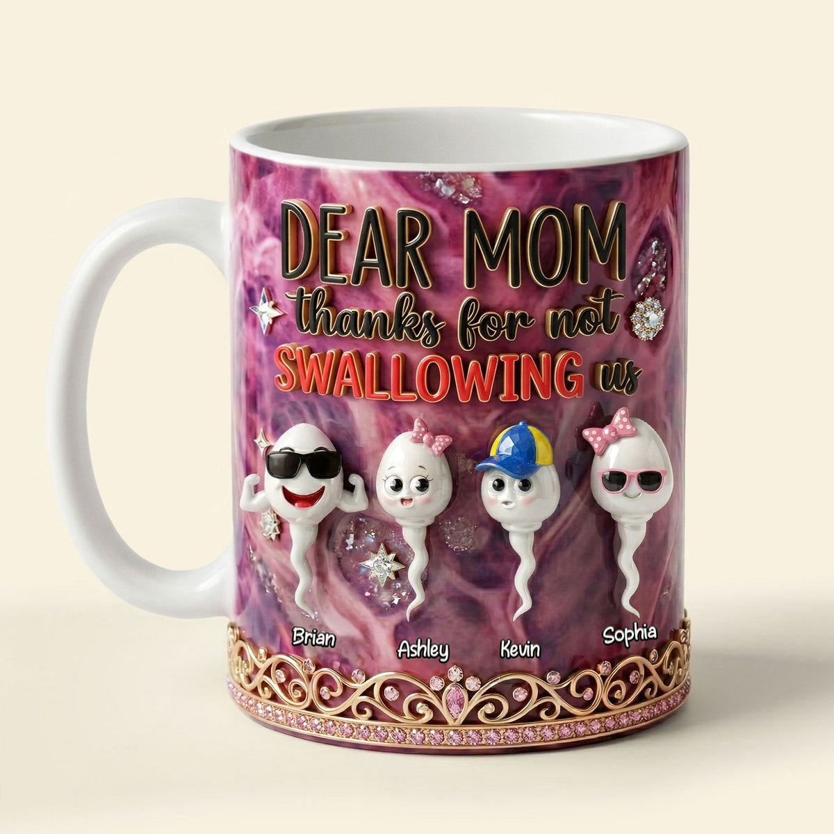 Funny Sperm Kids Coffee Mug - Personalized Gifts For Moms 01ohti100426