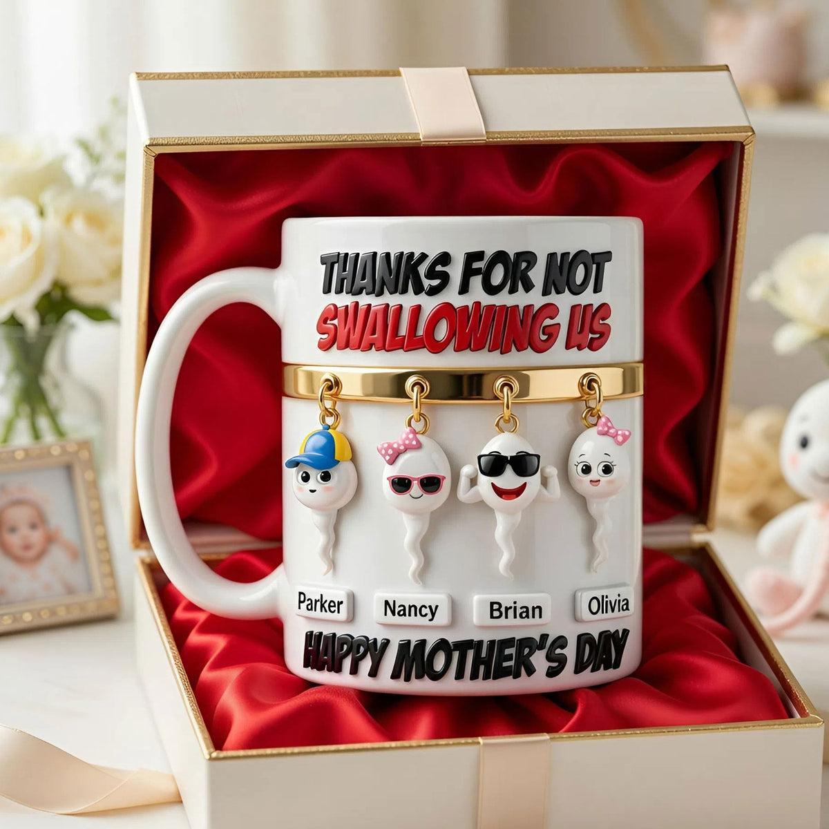 Funny Sperm Kids Coffee Mug - Personalized Gifts For Mom 04OHTI080426