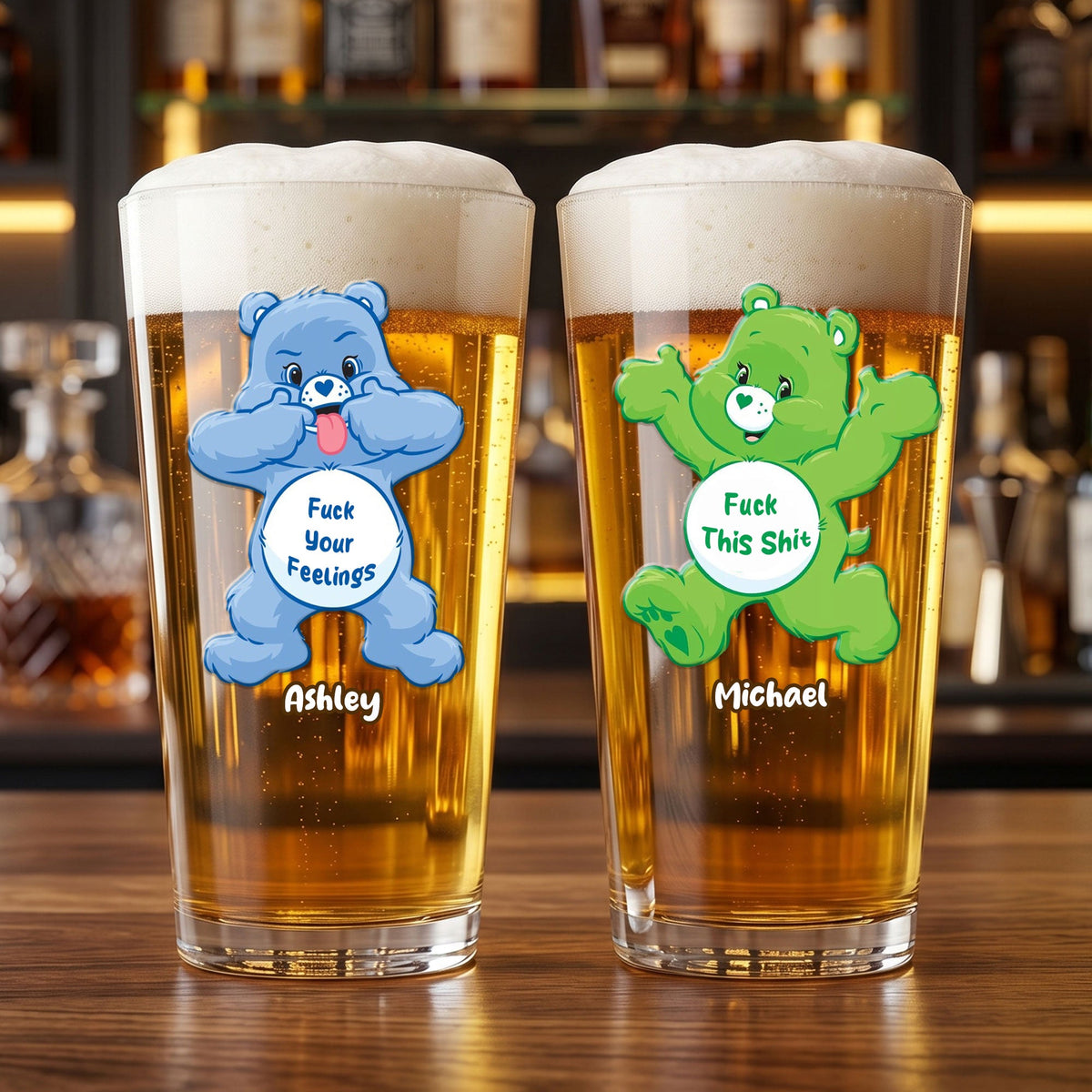 Funny Cute Beer Glass - Personalized Gifts 03huti280526