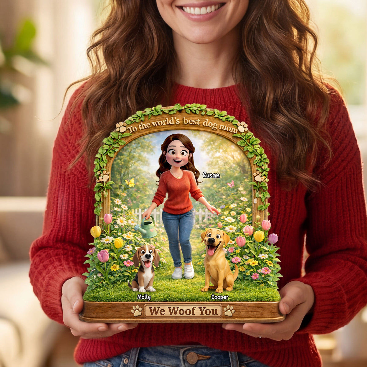 Dog Lover Acrylic Plaque - Personalized Gifts For Dog Mom Plaque 01TOTI120326
