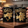 First Dad Now Grandpa Coffee Mug - Personalized Gifts For Dads 03huti230526