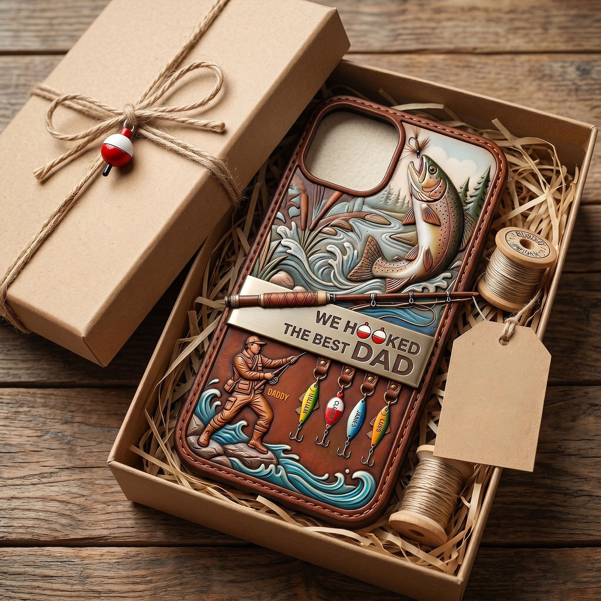 Reel Cool Fishing Dad Phone Case - Personalized Gifts For Dads 01PATI300426