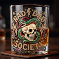Bold Badass Dad Round Glass - Personalized Gift For Dads 06TYDT080526