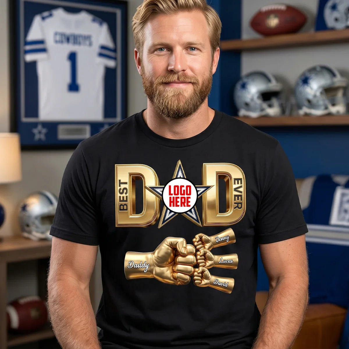 Game Day Dad & Kids Matching Shirt 016natn080626