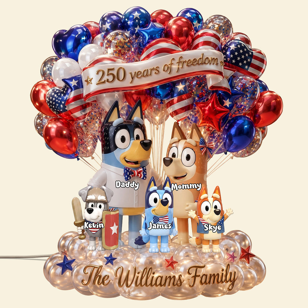 Family Freedom Light Box Personalized Gifts For Family 04PATA030626