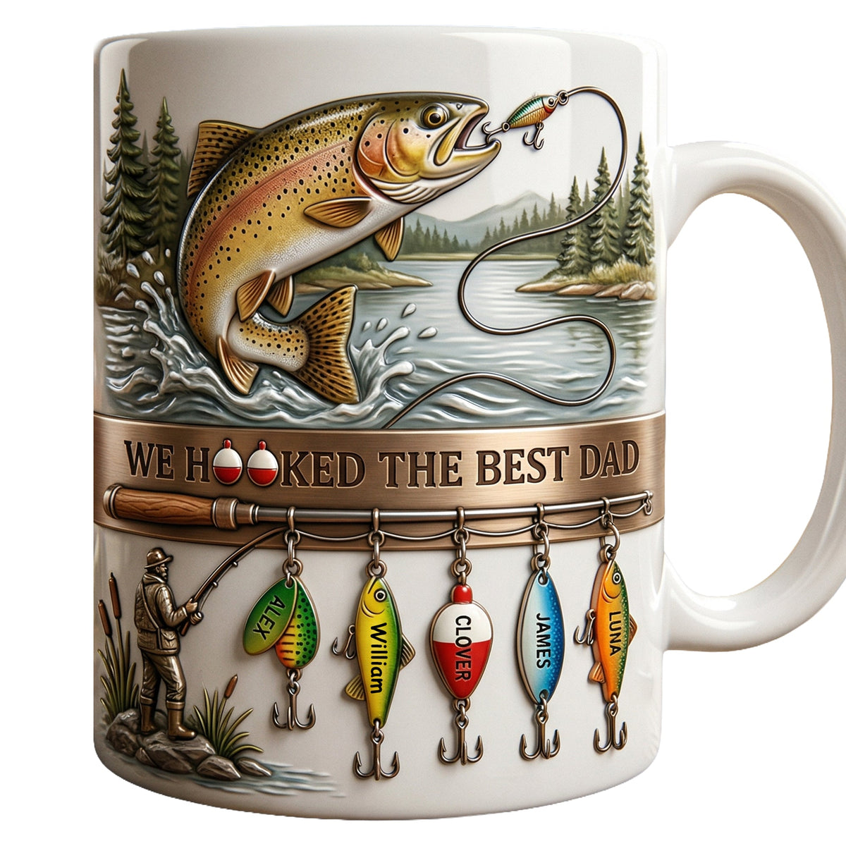Fishing Best Dad Coffee Mug - Personalized Gifts For Father 02palu090426
