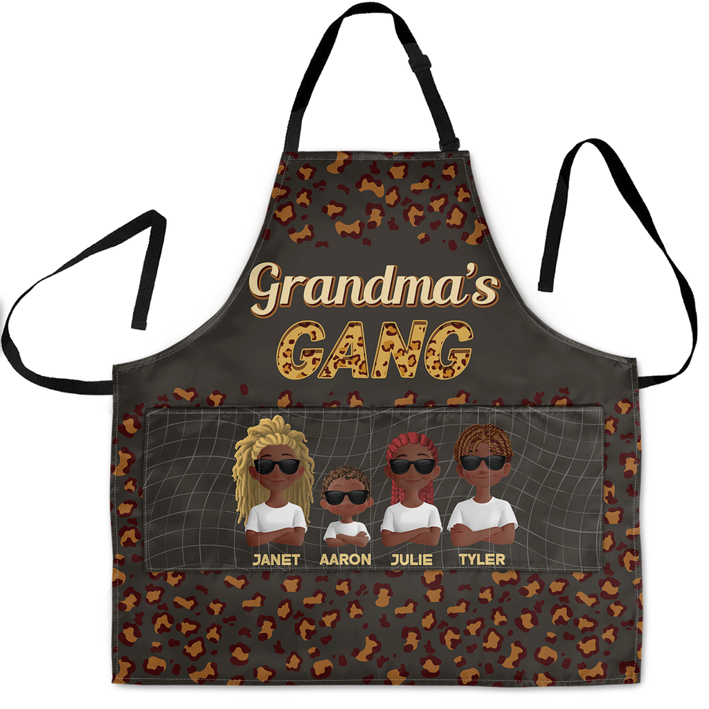 Grandma's Gang - Personalized Apron With Pocket