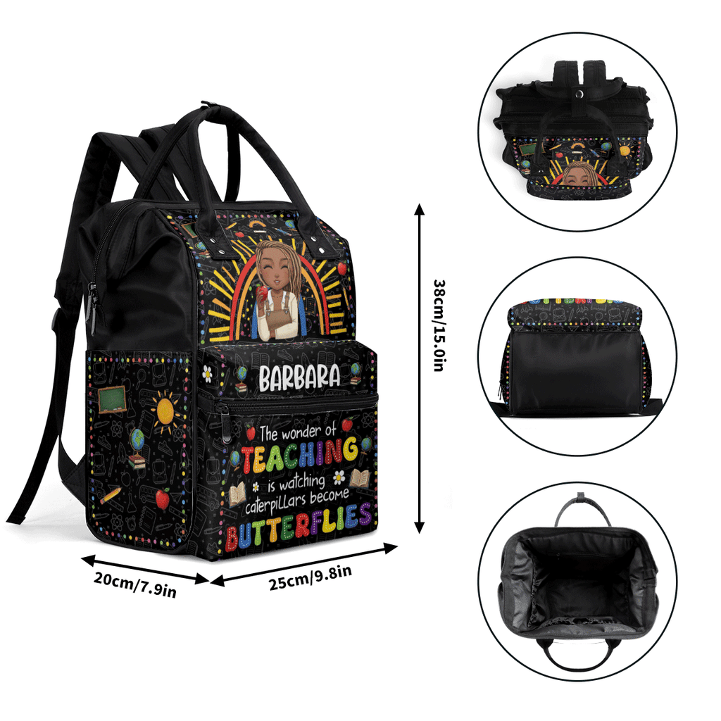 The Wonder Of Teaching - Personalized Duckbilled Backpack