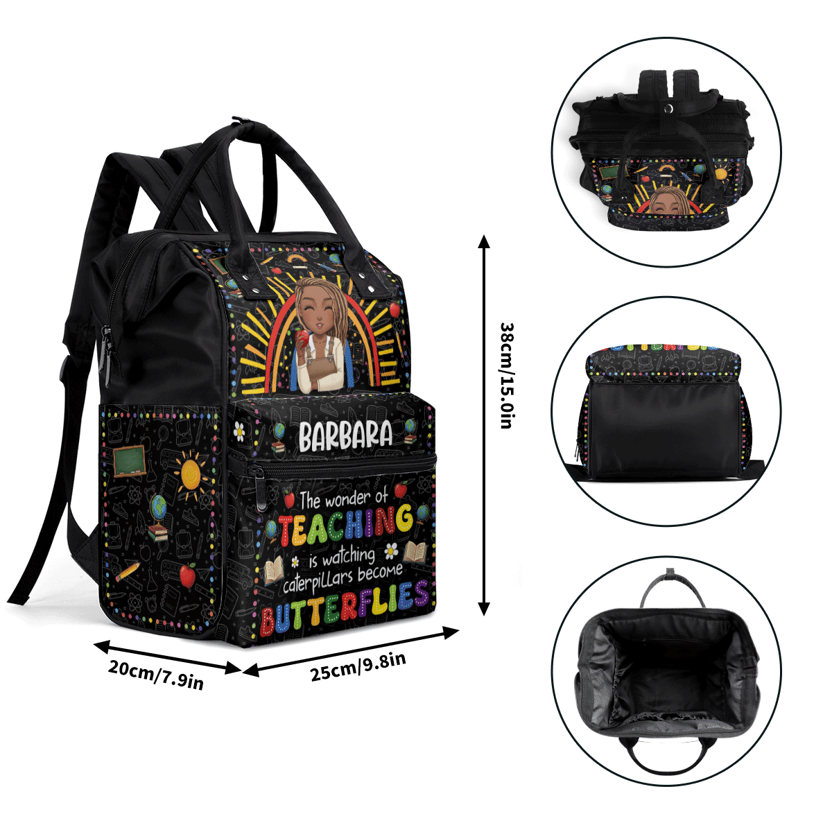 The Wonder Of Teaching - Personalized Duckbilled Backpack