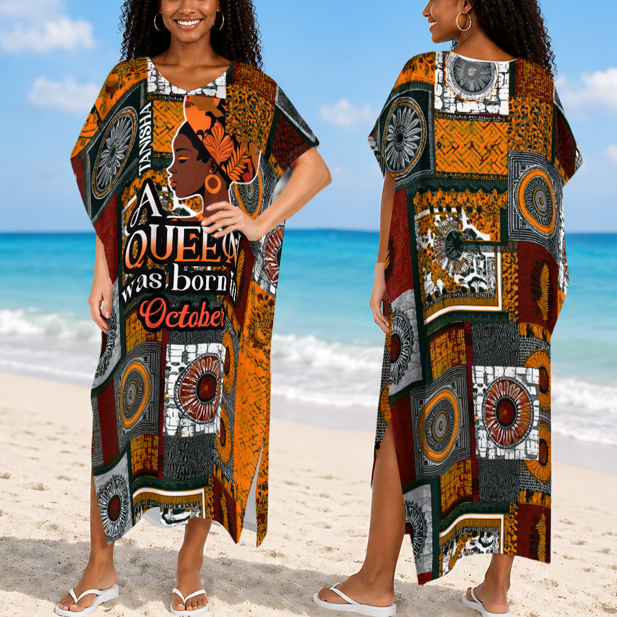 A Beautiful Queen - Personalized Kaftan Dress