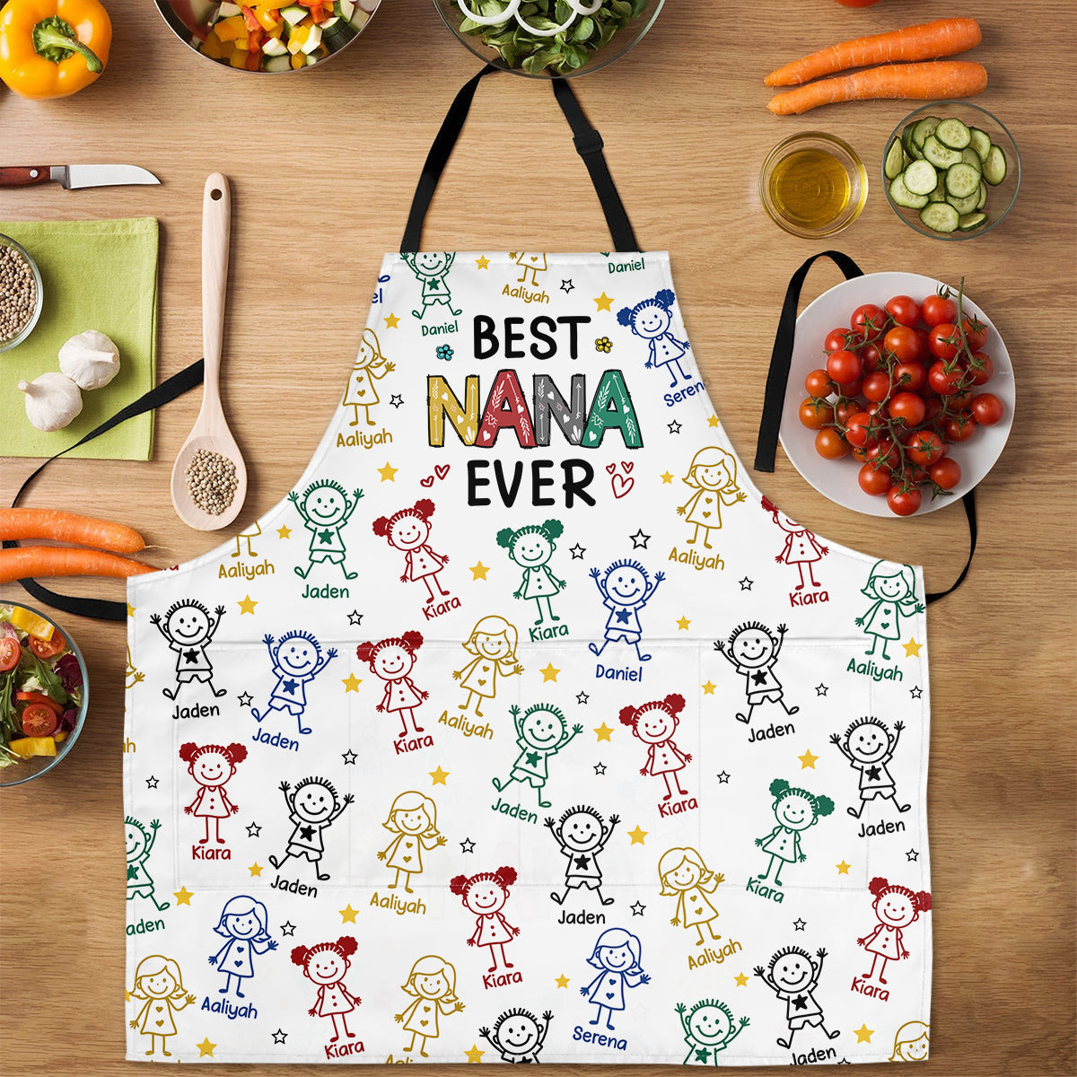 Best Grandma Ever - Personalized Apron With Pocket