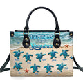 Happiness Is Being A Grandma - Personalized Leather Handbag