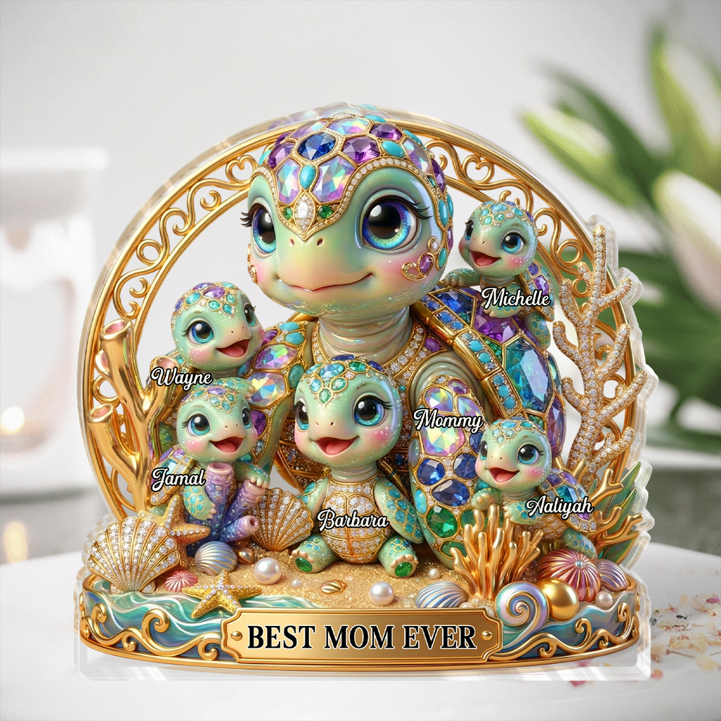Best Mom Ever - Personalized Custom Shaped Acrylic Plaque