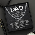Never Forget That I Love You Dad - Personalized Men's Cuban Link Chain