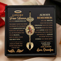 A Little Hug From Heaven - Personalized Graduation Tassel Photo Charm With Angel Wing