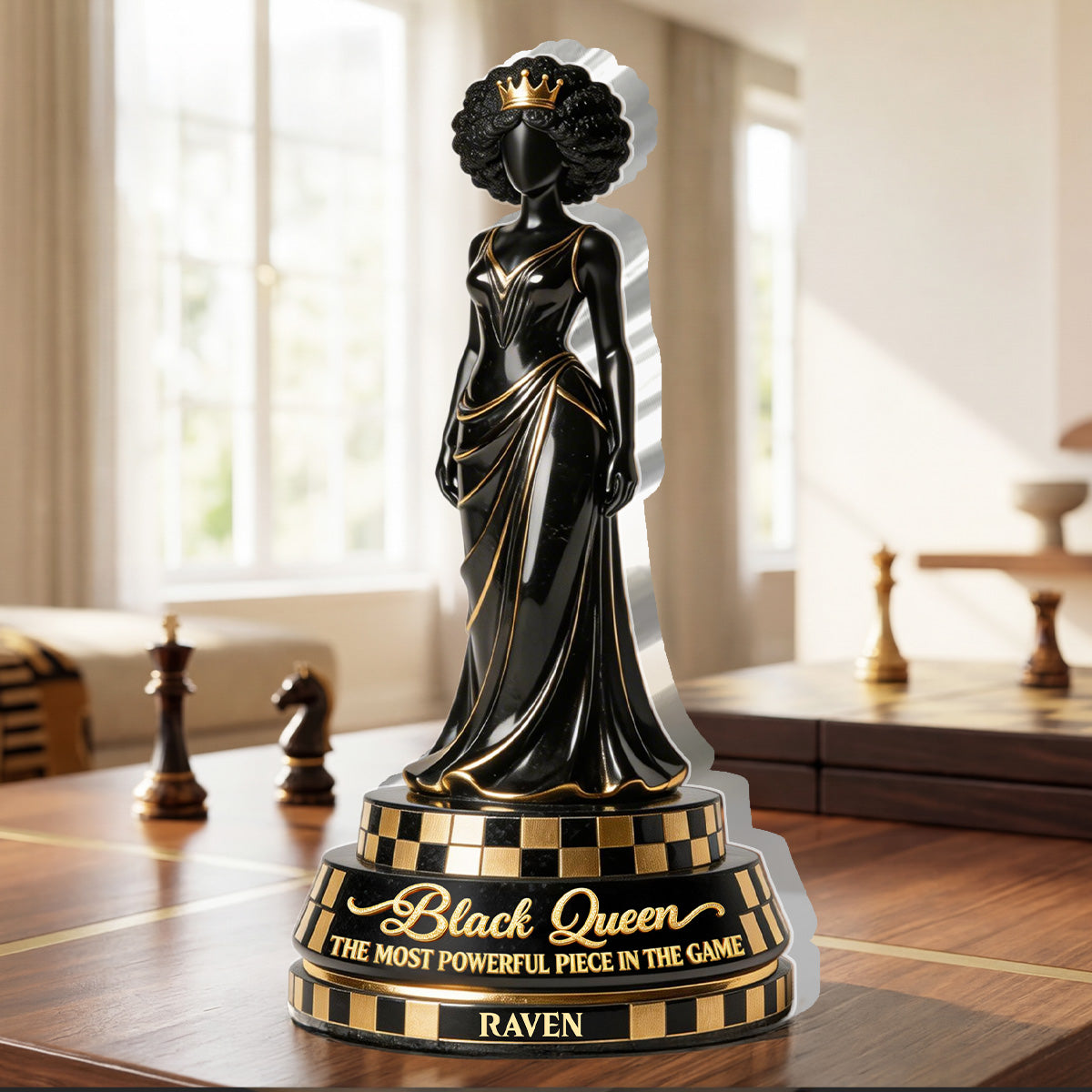 The Most Powerful Piece In The Game - Personalized Custom Shaped Acrylic Plaque