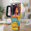 Let These Curls Do The Talking - Personalized Stainless Steel Tumbler