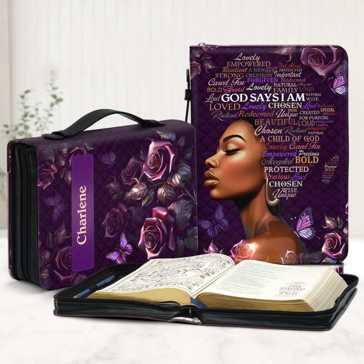 God Says I Am - Personalized Bible Cover
