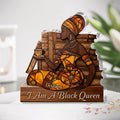 I Am A Black Queen - Personalized Custom Shaped Acrylic Plaque