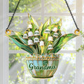 Blooming With Grandma’s Love - Personalized Acrylic Suncatcher