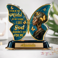 I See God Working It Out For Me - Personalized Custom Shaped Acrylic Plaque