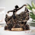 She Who Kneels Before God Can Stand Before Anyone - Personalized Custom Shaped Acrylic Plaque