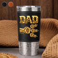 Dad The Man The Myth The Legend - Personalized 20oz Leather Wrapped Tumbler