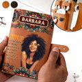 She Is - Personalized Leather Cable Bag