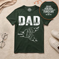 Dad The Man The Myth The Legend - Personalized Shirt With Design Inner Neck And Front