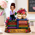 Afirmations For Teacher - Personalized Custom Shaped Acrylic Plaque