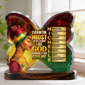 I See God Working It Out For Me - Personalized Custom Shaped Acrylic Plaque
