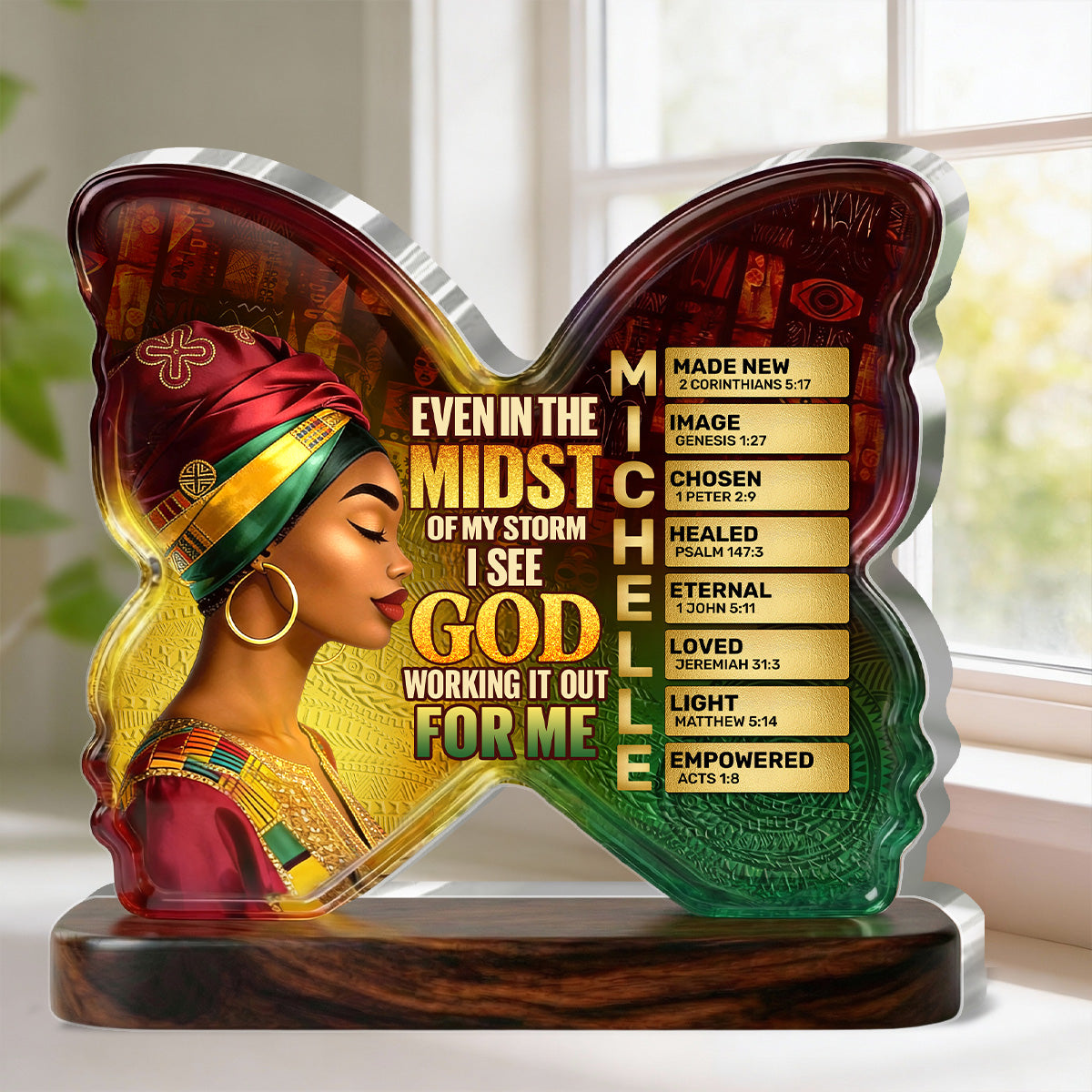 I See God Working It Out For Me - Personalized Custom Shaped Acrylic Plaque