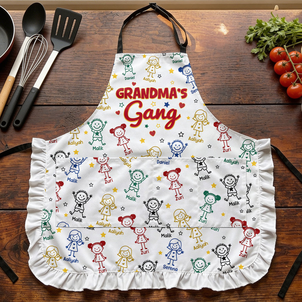 Grandma's Gang - Personalized Ruffled Apron