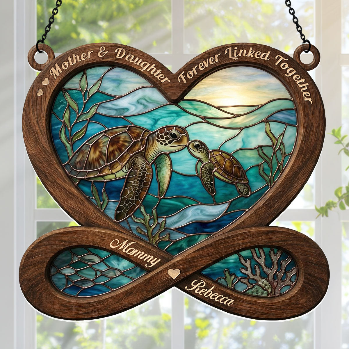 Forever Linked Together - Personalized Acrylic Suncatcher