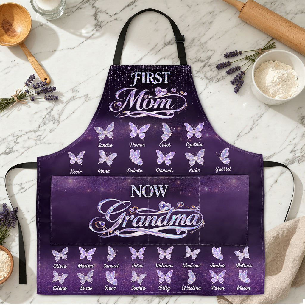 Blessed To Be Called Grandma - Personalized Apron With Pocket