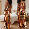 African Heritage - Personalized Backless Cami Maxi Dress
