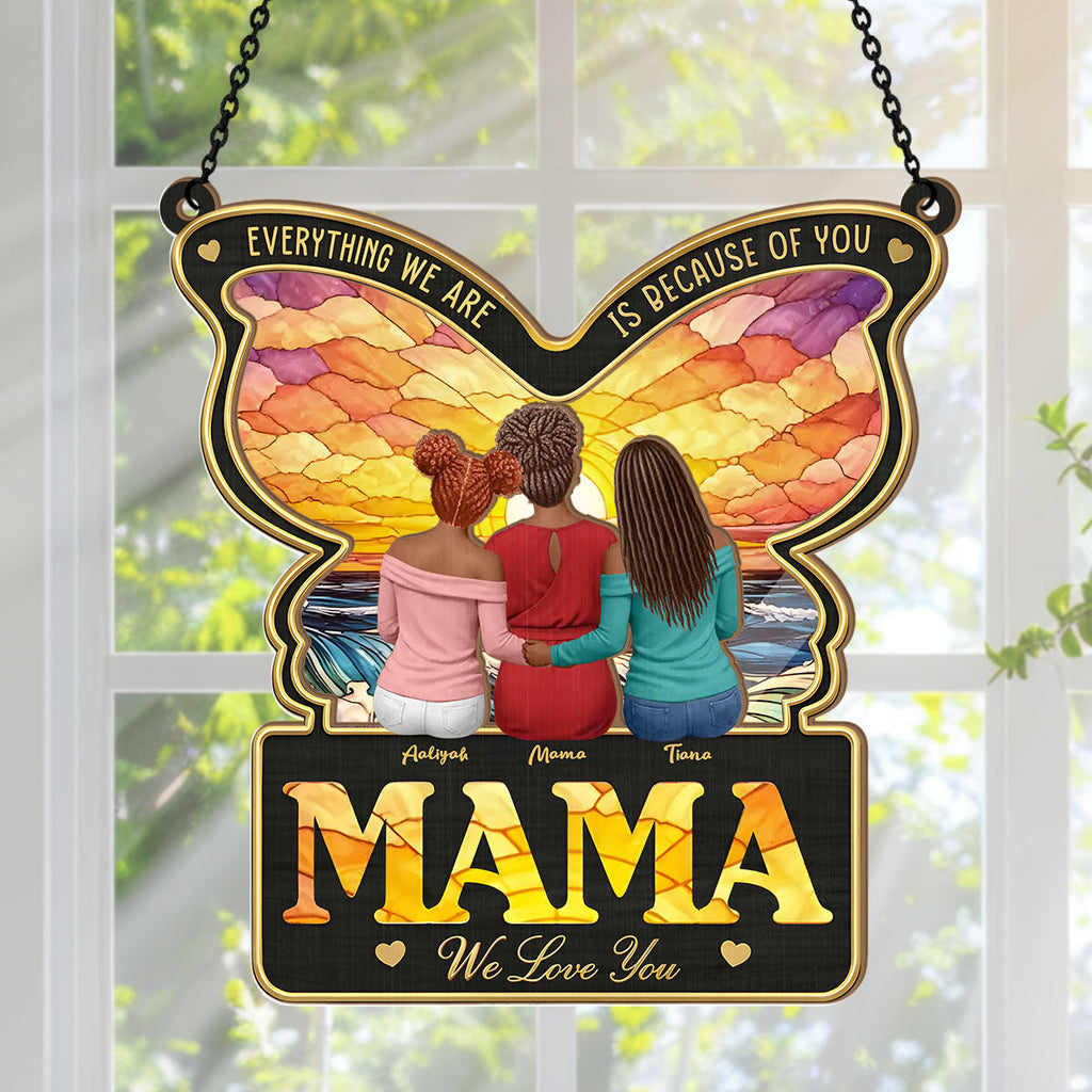 Mom You Are My Heart - Personalized Window Hanging Suncatcher