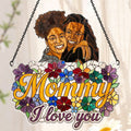 I Love You Flower Garden - Personalized Acrylic Suncatcher