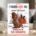 Thanks For All The Orgasms - Personalized Building Brick Puzzle