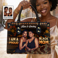 Proud Black Mom - Personalized Leather Handbag