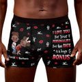 I Love You For Your Personality - Personalized Men's Boxer Briefs