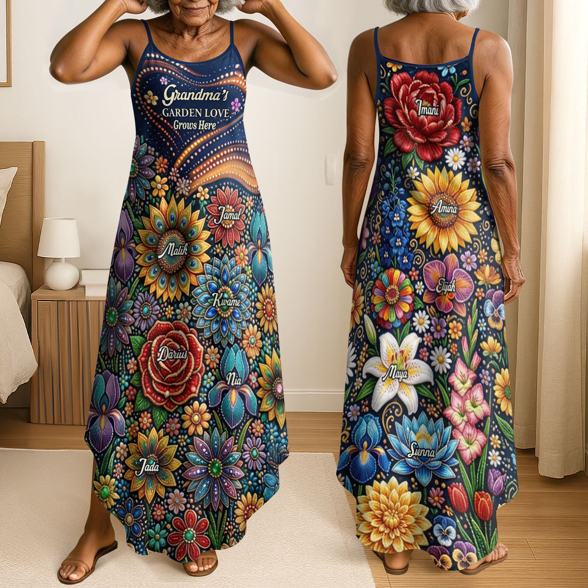 Grandma Garden - Personalized Maxi Dress