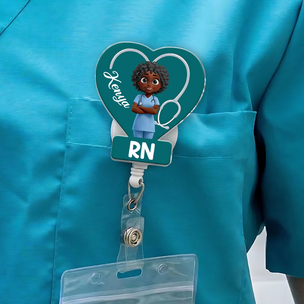 I'm A Nurse - Personalized Acrylic Badge Reel