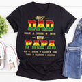 First Dad Now Papa - Personalized 2D Unisex T-shirt
